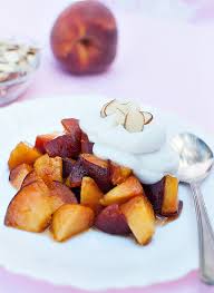 This light & fluffy coconut whipped cream is the perfect topping for any dessert! Brown Sugar Peaches With Coconut Whipped Cream Oh My Sugar High