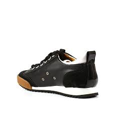 Dsquared Mens Shoes Black Leather Lace Up Sneakers Dsm06