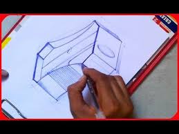 How To Draw A 3d Sharpener With Pen Sketch Easily With Guidelines Youtube Music Tattoo Typography Tutorial Music Poster Design