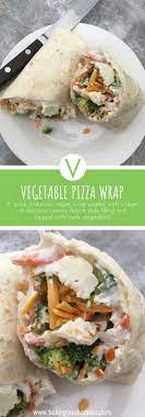 Easy Vegetable Pizza Wrap Recipe Meatless Meals Healthy Vegetarian Recipes Healthy Vegetarian Dishes