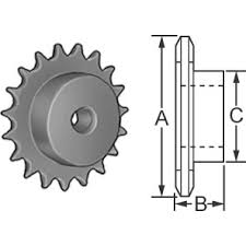 Metal Sprocket Chains Size Chart