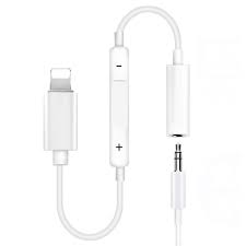 5inch Iphone Lightning To 3 5mm Headphone Adapter Volume Control Nwca Inc