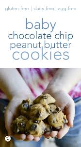 Baby Chocolate Chip Peanut Butter Cookies Egg Dairy Free