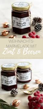 Weihnachtsmarmelade Rezept Mit Beeren Zimt Und Schonen Etiketten Rezept Weihnachtsmarmelade Marmelade Rezept Marmelade
