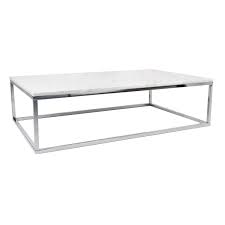 4.3 out of 5 stars. Prairie Wht Chrome Marble Coffee Table By Temahome Eurway
