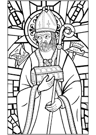 Just choose a photo, upload it and mimi panda turns one into a beautiful coloring page for you. Saint Eligius Stained Glass Adult Coloring Pages