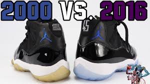 Air jordan retro xi concord size: 2016 Vs 2000 Air Jordan 11 Space Jam Comparison Youtube