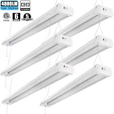 Thksgod Linkable Led Shop Light 4ft 42w 5000k 4800lm Super Bright 6 Pack With Pull Chain Vip Outlet