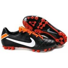 Nike Tiempo Flight Ag Soccer Cleats Black White Total Orange Nike Soccer Shoes Soccer Boots Soccer Shoes