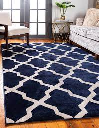 Navy Blue 5 X 8 Trellis Rug Area Rugs Irugs Uk Blue Rugs Living Room Navy Rug Living Room Blue Rug Bedroom