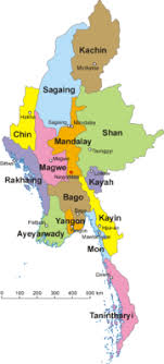 In 2005 the government began to shift its administrative centre, first to the city of pyinmana (some 200 miles 320 km north of yangon) and then to nay pyi taw (naypyidaw), a newly constructed city near pyinmana. Myanmar Wikipedia