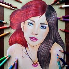 Pin For Later These Disney Character Mashup Illustrations Are Ingenious Ariel And Vanessa Disney Drawings Disney Art Drawing Cartoon Characters