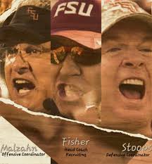 FSU needs the 3 headed monster ្យ FSU Μа Malzahın offensive  offensiveCoordinator Coor Coordinator Fisher Recruiting Stoops Defen dinator
