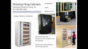 Rotary File Cabinets Rotating Filing Cabinet How It Works Youtube