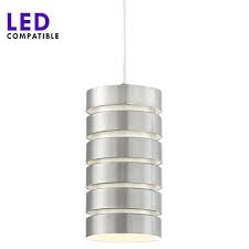 Revel Aura 105 Large Modern Pendant Light Stacked Shade 1 Light Industrial Hanging Lam Pendant Light Fixtures Lowes Pendant Lighting Industrial Pendant Lights