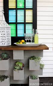 Concrete Planters Bar Diy Outdoor Bar Concrete Diy Cinder Block Garden