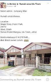 38 rumah pangsa untuk disewa di di ulu tiram, johor dijumpai dengan saiz binaan 600 kps, 2 bilik tidur, 1 bilik air. Rumah Sewa Ulu Tiram Photos Facebook