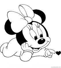 Mickey has 175 costumes while minnie has more than 200 outfits. Minnie Mouse Coloring Pages Cartoons Baby Minnie Mouse 3 Printable 2020 4216 Coloring4free Coloring4free Com