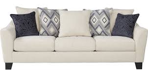 Julius ii leather power reclining sectional sofa collection with power headrests and usb power outlet, created for macy's. 499 99 Deca Drive Cream Sofa Classic Contemporary Polyester