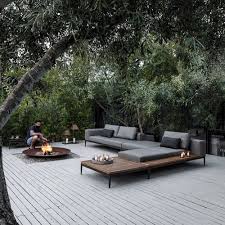 Gloster Grid Double Lounger Left Side Unit In 2020 Modern Outdoor Furniture Backyard Patio Diy Garden Furniture