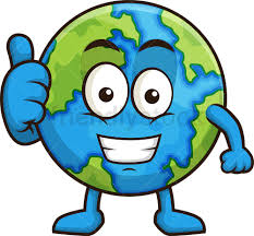 Happy Earth Cartoon Clipart Vector Friendlystock