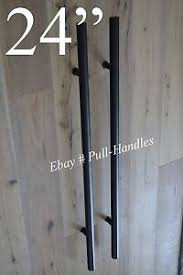 I love how it actually becomes a part of the this singular arched black door is very stately and sophisticated. 24 Entry Front Door Long Ladder Door Pull Handle Black Stainless Steel Entry 757965384354 Ebay