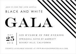 Black And White Invitation Pin On Ty S Prom 2020