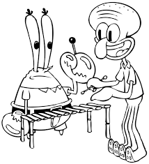Spongebob Squarepants Coloring Pages Mr Krabs And Squidward Spongebob Coloring Disney Coloring Pages Coloring Pages