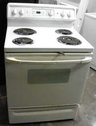 Buying a major kitchen appliance can be daunting. Used Reconditioned Ge White Electric Range Best Appliances Electric Range Appliance Parts