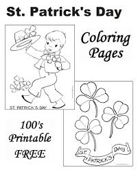 When you think of st. St Patrick S Day Kids Coloring Pages