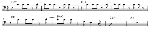 On Green Dolphin Street Ray Brown Bass Transcription