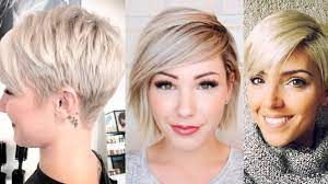 If your hair is naturally wavy, you might be hesitant about adding some bangs. Beautiful Short Blonde Hairstyles Women Blonde Haircuts For Short Hair Youtube