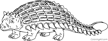 Bff coloring pages for children. Simple Realistic Ankylosaurus Coloring Page Coloringall