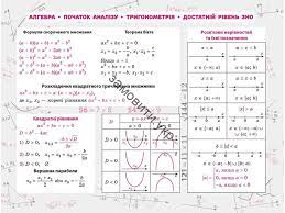 Проаналізуйте час, який ви витратили на. Kupit Stikerbuk Algebra 100 Najvazhlivishih Formul Do Zno 2022 V Vo Assa V Internet Magazin Knizhnyj Servis