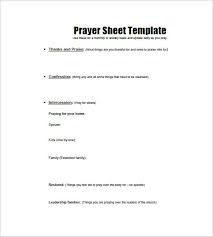 prayer list template 8 free word excel pdf format