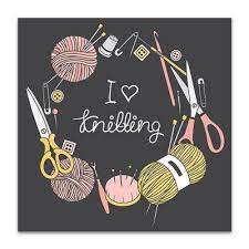 Australian knitting vol.13 №1 2021. I Love Knitting Wall Art Print Sewing Logo Crochet Humor Knitting Quotes