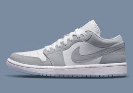 Jordan air 1 mid sneakers. Air Jordan 1 Low Womens White Grey Dc0774 105 Sneakernews Com