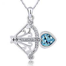 Sagittarius Pendant Necklace With Aquamarine Birthstone Sagittarius Necklace Pendants Sagittarius Pendant My Birthstone