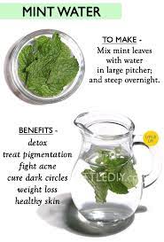 Mint Water Mint Water Remedies Detox