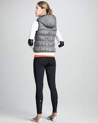adidas by Stella McCartney Hooded Puffer Vest, Long-Sleeve Running Top,  Ribbed Seamless Tank & Cropped Running Tights - Neiman Marcus