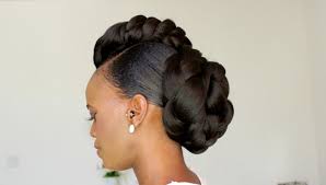 1.) box braids high ponytail updo. Braided Updo Hairstyles To Style On Your Natural Or Relaxed Hair