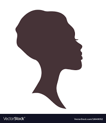 Young Woman Head Silhouette Vector Image On Vectorstock Silhouette Vector Silhouette Human Silhouette