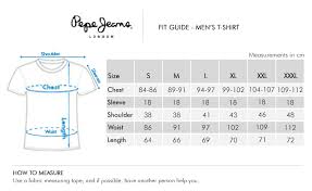 Pepe Jeans Shirt Size Chart The Best Style Jeans