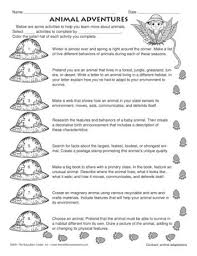 Animal Adventures Lesson Plans The Mailbox Animal Adaptations Adaptations Kids Worksheets Printables