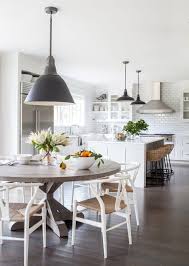 Farmhouse kitchen table for country house theme. Round Farmhouse Kitchen Table Sets Decoomo
