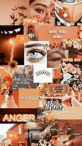 Fondos De Pantallas Collage Aesthetic Iphone Wallpaper Orange Wallpaper Aesthetic Pastel Wallpaper