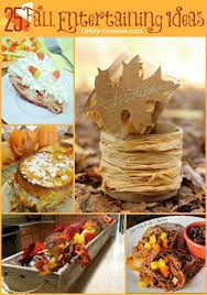 Make sure your home is complete with autumn inspired decorations like pumpkins, leaves, and acorns. 25 Fall Entertaining Ideas Oh My Creative