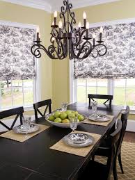 Dinner was the main meal of the roman day. Dining Room With Toile Roman Shades Hgtv