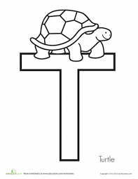 T Is For Turtle Worksheet Education Com Alphabet Worksheets Preschool Preschool Letters Alphabet Preschool
