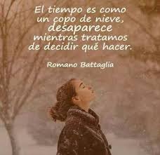 El Tiempo Es Como Un Copo De Nieve Inspirational Quotes Best Quotes Motivational Quotes